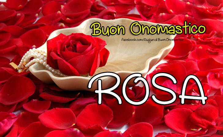 Buon Onomastico Rosa Auguri Di Buon Onomastico