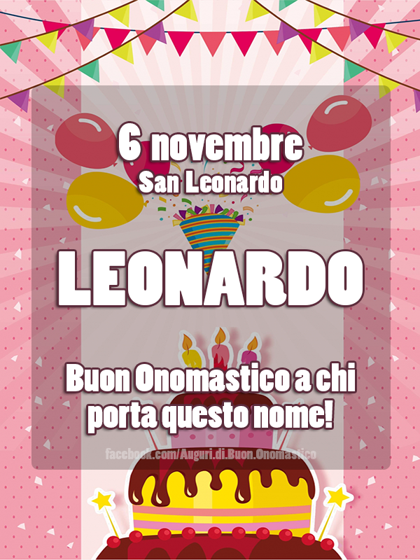 6 novembre - San Leonardo 🙏 - 6 novembre - San Leonardo 🙏
Buon Onomastico a chi porta questo nome!