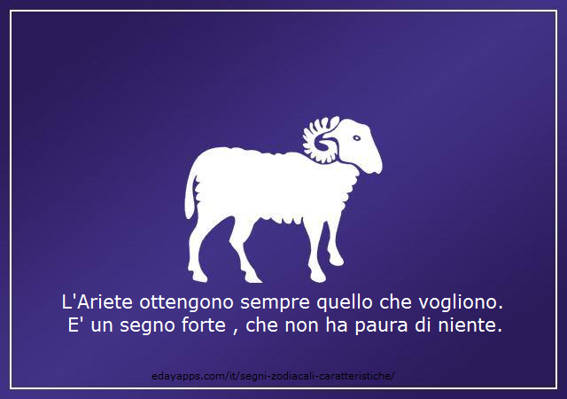 Caratteristiche dei segni zodiacali | Segno del Ariete