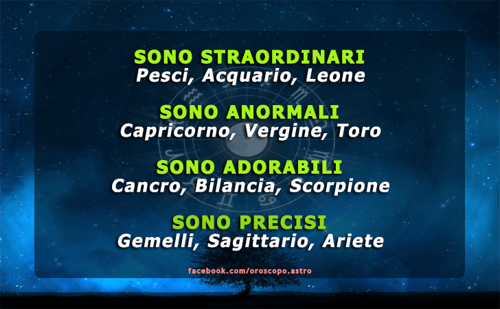Caratteristiche dei segni zodiacali | Caratteristiche dei segni zodiacali