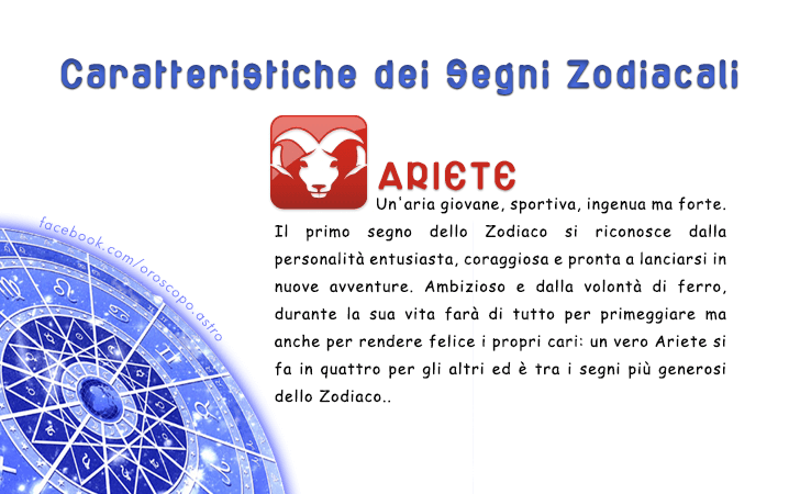 Caratteristiche dei segni zodiacali | ARIETE