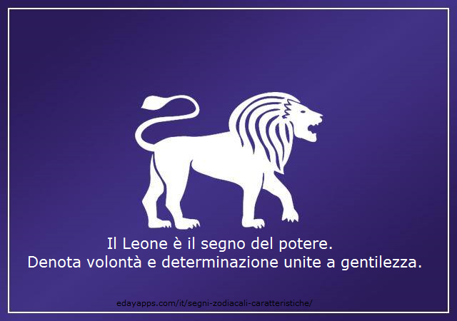Caratteristiche dei segni zodiacali | Segno del Leone
