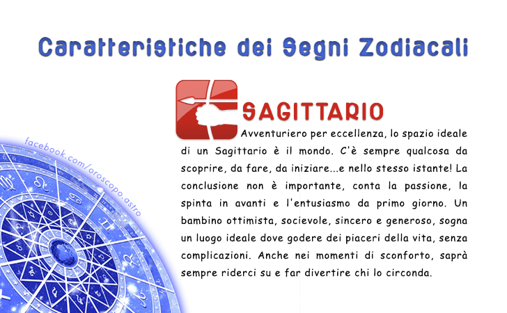 Caratteristiche dei segni zodiacali | SAGITTARIO