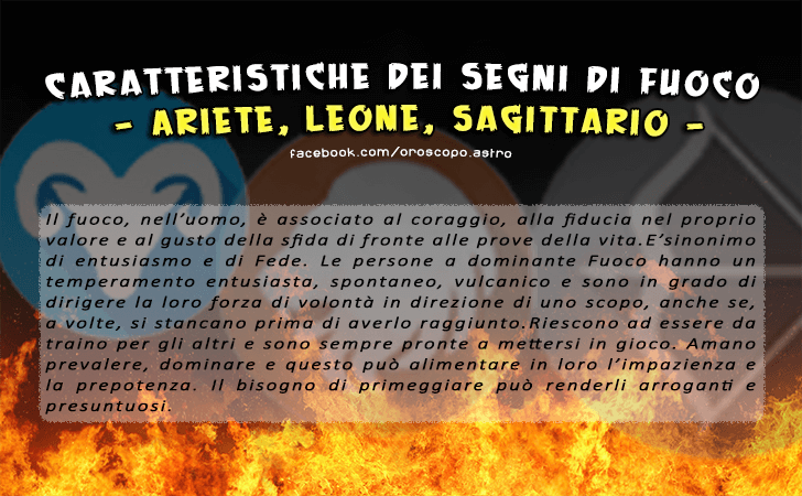 Ariete, Leone, Sagittario