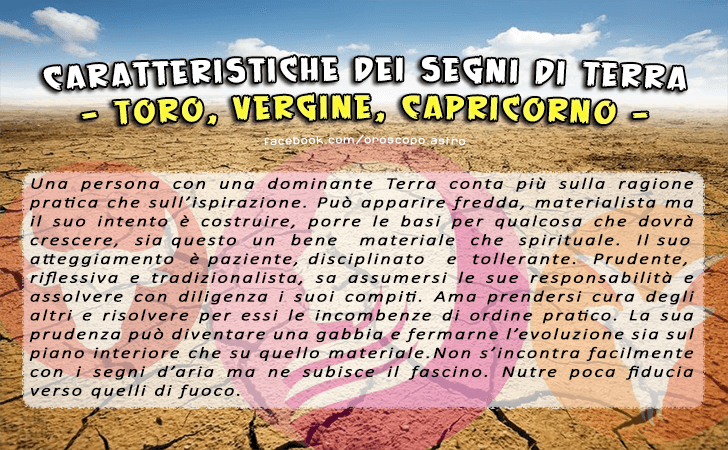Caratteristiche dei segni zodiacali
