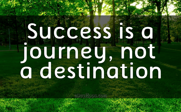 success is a journey not a destination author
