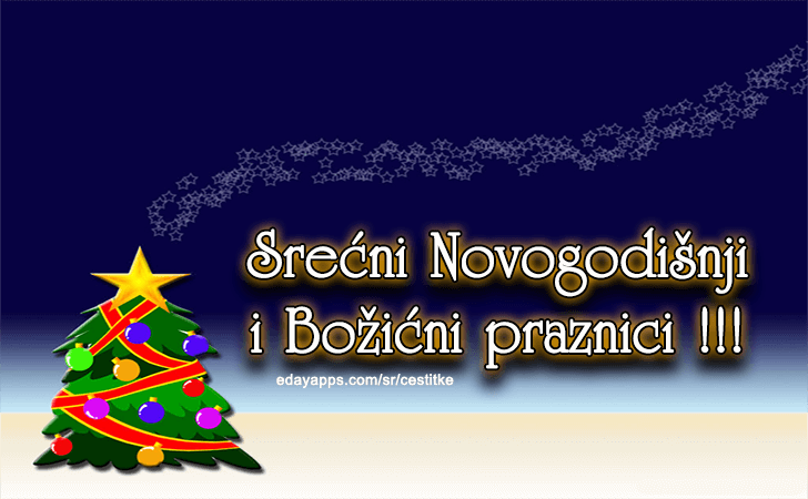 Srećni Novogodišnji i Božićni praznici!