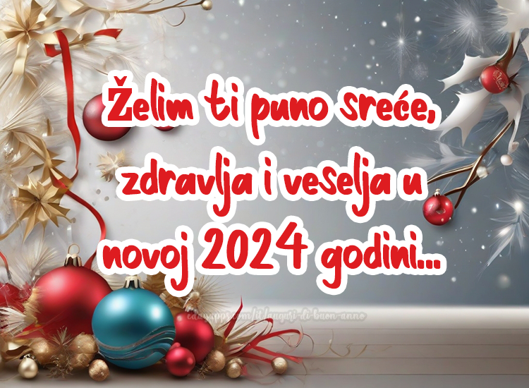 Želim ti puno sreće, zdravlja i veselja u novoj 2025 godini...