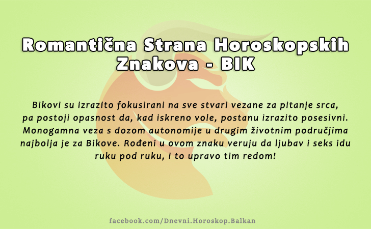 Horoskop | Karakteristike znakova | Romantična Strana - BIK