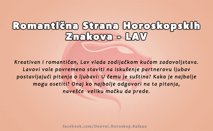 Horoskop | Karakteristike znakova | Romantična Strana - LAV