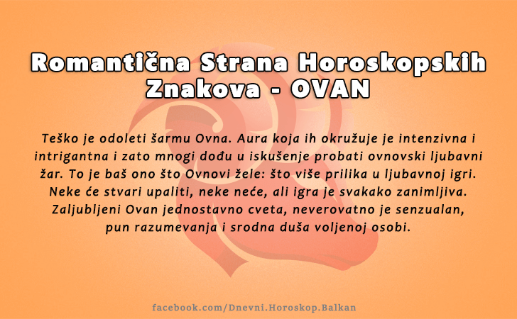 Horoskop | Karakteristike znakova | Romantična Strana - OVAN