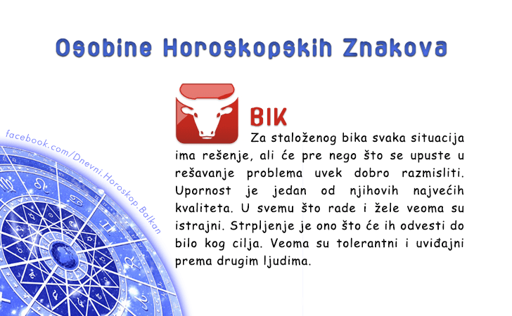 Horoskop | Karakteristike znakova | BIK