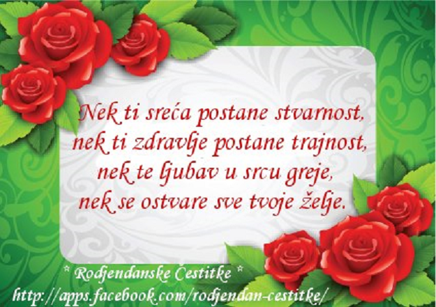 Nek ti sreća postane stvarnost... - Čestitke, Slike i Poruke za Rođendan