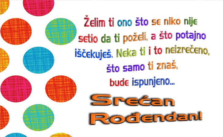 Zelim ti ono sto se niko... - Čestitke, Slike i Poruke za Rođendan