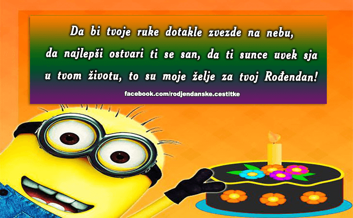 Rođendanske Čestitke (SLIKE) | Da bi tvoje ruke dotakle zvezde na nebu, da najlepsi ostvari ti se san, da ti sunce uvek sja u tvom zivotu, to su moje zelje za tvoj Rodjendan!