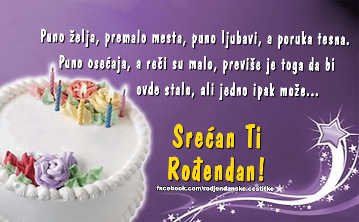 Srecan Ti Rodjendan! - Čestitke, Slike i Poruke za Rođendan