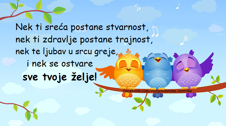 Rođendanske Čestitke (SLIKE) | Nek ti sreća postane stvarnost, nek ti zdravlje postane trajnost, nek te ljubav u srcu greje, i nek se ostvare sve tvoje želje!