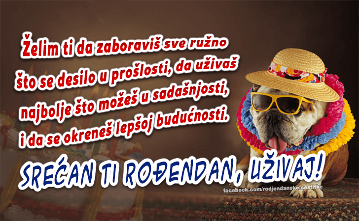 Rođendanske Čestitke (SLIKE) | Želim ti da zaboraviš sve ružno što se desilo u prošlosti, da uživaš najbolje što možeš u sadašnjosti, i da se okreneš lepšoj budućnosti. 