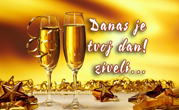 Danas je tvoj dan! Ziveli... - Čestitke, Slike i Poruke za Rođendan